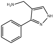 C-(3-PHENYL-1H-PYRAZOL-4-YL)-METHYLAMINE Struktur