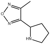 3-METHYL-4-PYRROLIDIN-2-YL-1,2,5-OXADIAZOLE Struktur