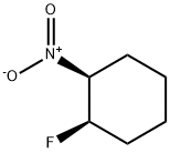 Cyclohexane, 1-fluoro-2-nitro-, cis- (9CI) Struktur