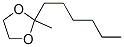 2-hexyl-2-methyl-1,3-dioxolane Struktur