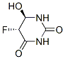 2,4(1H,3H)-Pyrimidinedione,5-fluorodihydro-6-hydroxy-,trans-(9CI) Struktur