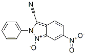 6-Nitro-2-phenyl-2H-indazole-3-carbonitrile 1-oxide Struktur