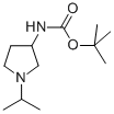 TERT-BUTYL 1-ISOPROPYLPYRROLIDIN-3-YLCARBAMATE Struktur