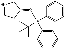 (s)-[trimethylsiloxy(diphenyl)methyl]pyrrolidine Struktur