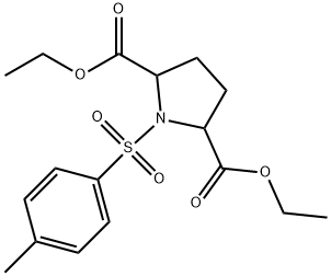 diethyl 1-tosylpyrrolidine-2,5-dicarboxylate Struktur