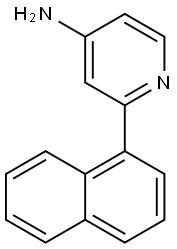 2-naphthalen-1-ylpyridin-4-ylamine Struktur