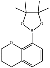 2-(CHROMAN-8-YL)-4,4,5,5-TETRAMETHYL-1,3,2-DIOXABOROLANE Struktur