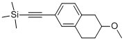 ((6-METHOXY-5,6,7,8-TETRAHYDRONAPHTHALEN-2-YL)ETHYNYL)TRIMETHYLSILANE Struktur