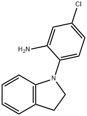 5-chloro-2-(2,3-dihydro-1H-indol-1-yl)aniline Struktur