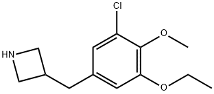 3-[(3-Chloro-5-ethoxy-4-Methoxyphenyl)Methyl]azetidine Struktur