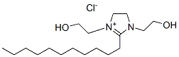 4,5-dihydro-1,3-bis(2-hydroxyethyl)-2-undecyl-1H-imidazolium chloride Struktur