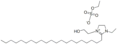 1-ethyl-2-henicosyl-4,5-dihydro-3-(2-hydroxyethyl)-1H-imidazolium ethyl sulphate Struktur