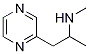 N-methyl-1-pyrazin-2-ylpropan-2-amine(SALTDATA: FREE) Struktur