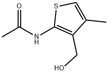 Acetamide,  N-[3-(hydroxymethyl)-4-methyl-2-thienyl]- Struktur