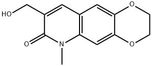 1,4-Dioxino[2,3-g]quinolin-7(6H)-one,  2,3-dihydro-8-(hydroxymethyl)-6-methyl- Struktur