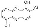 1,6-Dihydroxy-2-chlorophenazine Struktur