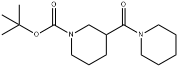 1-BOC-3-(1-PIPERIDINYLCARBONYL)PIPERIDINE Struktur