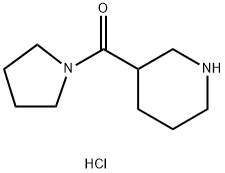 PIPERIDIN-3-YL-PYRROLIDIN-1-YL-METHANONE HYDROCHLORIDE Struktur