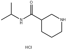 N-Isopropyl-3-piperidinecarboxamide hydrochloride Struktur