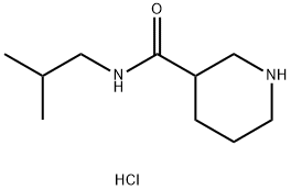 N-Isobutyl-3-piperidinecarboxamide hydrochloride Struktur