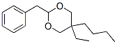 2-benzyl-5-butyl-5-ethyl-1,3-dioxane Struktur