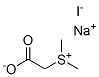 (carboxymethyl)dimethylsulphonium iodide, sodium salt Struktur