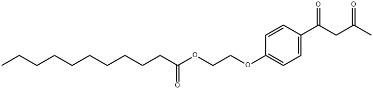 2-[4-(1,3-dioxobutyl)phenoxy]ethyl undecanoate Struktur