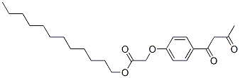 dodecyl [4-(1,3-dioxobutyl)phenoxy]acetate  Struktur