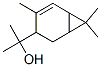 alpha,alpha,4,7,7-pentamethylbicyclo[4.1.0]hept-4-ene-3-methanol Struktur