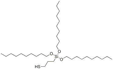 3-[tris(decyloxy)silyl]propanethiol Struktur