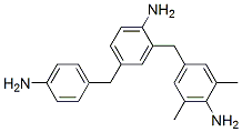 4-[(4-aminophenyl)methyl]-2-[(4-amino-3,5-xylyl)methyl]aniline Struktur