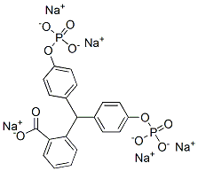 pentasodium 2-[bis[4-(phosphonatooxy)phenyl]methyl]benzoate Struktur