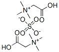 bis[(carboxymethyl)trimethylammonium] sulphate Struktur