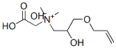 (3-allyloxy-2-hydroxy)propylcarboxymethyldimethylammonium hydroxide Struktur