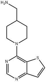 4-[4-(Aminomethyl)piperidin-1-yl]thieno[3,2-d]pyrimidine Struktur