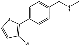 4-(3-BROMOTHIEN-2-YL)-N-METHYLBENZYLAMINE Struktur