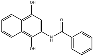 N-(1,4-dihydroxy-2-naphthyl)benzamide Struktur