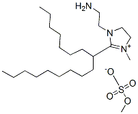 (Z)-1-(2-aminoethyl)-2-(8-heptadecyl)-4,5-dihydro-3-methyl-1H-imidazolium methyl sulphate Struktur