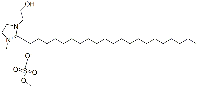 2-henicosyl-4,5-dihydro-1-(2-hydroxyethyl)-3-methyl-1H-imidazolium methyl sulphate Struktur