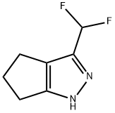 Cyclopentapyrazole,  3-(difluoromethyl)-1,4,5,6-tetrahydro- Struktur