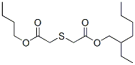 2-ethylhexyl [(2-butoxy-2-oxoethyl)thio]acetate Struktur