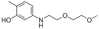 5-[[2-(2-methoxyethoxy)ethyl]amino]-o-cresol Struktur