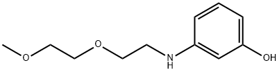 3-[[2-(2-methoxyethoxy)ethyl]amino]phenol  Struktur