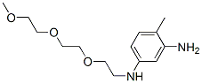 2-amino-4-[2-[2-(2-methoxyethoxy)ethoxy]ethyl]aminotoluene Struktur