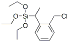 [1-[(chloromethyl)phenyl]ethyl]triethoxysilane Struktur