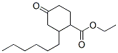 ethyl 2-hexyl-4-oxocyclohexanecarboxylate Struktur