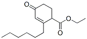 ethyl 2-hexyl-4-oxocyclohex-2-ene-1-carboxylate  Struktur