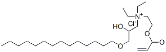 diethyl(2-hydroxy-3-tetradecyloxypropyl)[2-[(1-oxoallyl)oxy]ethyl]ammonium chloride Struktur