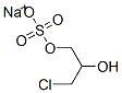 sodium 3-chloro-2-hydroxypropyl sulphate Struktur