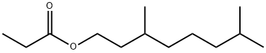 3,7-dimethyl-1-octyl propionate Struktur